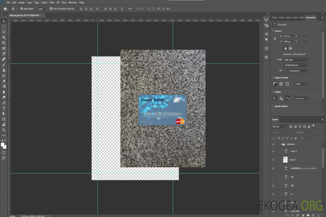 Australie Hume Bank Master Card photolook recto template Australie Hume Bank Master Card photolook recto template